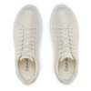 Calvin Klein Γυναικείο Δερμάτινο Sneaker Raised Cup Lace Up Nano Mono HW0HW01878 ACG Ecru