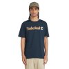 Timberland Linear Logo Short Sleeve A5UPQ 433 Regular Fit Μπλε