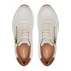 Clarks Γυναικείο Δερμάτινο Sneaker Tivoli Zip 26176650 Off White Leather