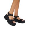 Windsor Smith Confetti Black Leather