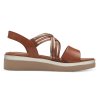 Tamaris Comfort Δερμάτινη Πλατφόρμα 8-88707-42 441 Nut Glam