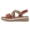 Tamaris Comfort Δερμάτινη Πλατφόρμα 8-88707-42 441 Nut Glam