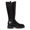 Tamaris Δερμάτινη Μπότα Flat 1-25608-43 001 Black