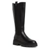 Tamaris Δερμάτινη Μπότα Flat 1-25608-43 001 Black