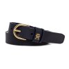 Tommy Hilfiger Γυναικεία Δερμάτινη Ζώνη Essential Effortless 2.5 AW0AW16836 DW6 Μπλε
