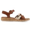 Tamaris Flat Πέδιλο 1-28129-44 392 Cognac Comb