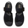 Clarks Δερμάτινη Πλατφόρμα Evamar Wish 26181199 Μαύρο