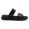 Calvin Klein Δερμάτινη Παντόφλα YW0YW01694 0GJ Μαύρο