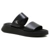 Calvin Klein Δερμάτινη Παντόφλα YW0YW01694 0GJ Μαύρο