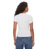 Tommy Hilfiger Γυναικείο T-Shirt Slim Badge Rib Tee DW0DW17881 YBL Λευκό
