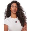 Tommy Hilfiger Γυναικείο T-Shirt Slim Badge Rib Tee DW0DW17881 YBL Λευκό