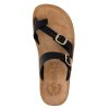 Fantasy Sandals Δερμάτινη Παντόφλα Caterina S346 Black
