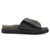 Tamaris Comfort Δερμάτινη Παντόφλα 8-87106-42 022 Black Nappa