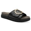 Tamaris Comfort Δερμάτινη Παντόφλα 8-87106-42 022 Black Nappa