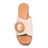 Eva Frutos Δερμάτινο Mule 5611 Μπεζ