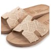 Fantasy Sandals Violeta S420 Rosegold Lizard