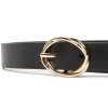 Tommy Hilfiger Γυναικεία Δερμάτινη Ζώνη Th Chic 2.5mm AW0AW17932 BDS Μαύρο