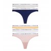 Tommy Hilfiger 5-Pack Essential Logo Waistband Thongs UW0UW05932 0WO pink/grey/val or/navy/white